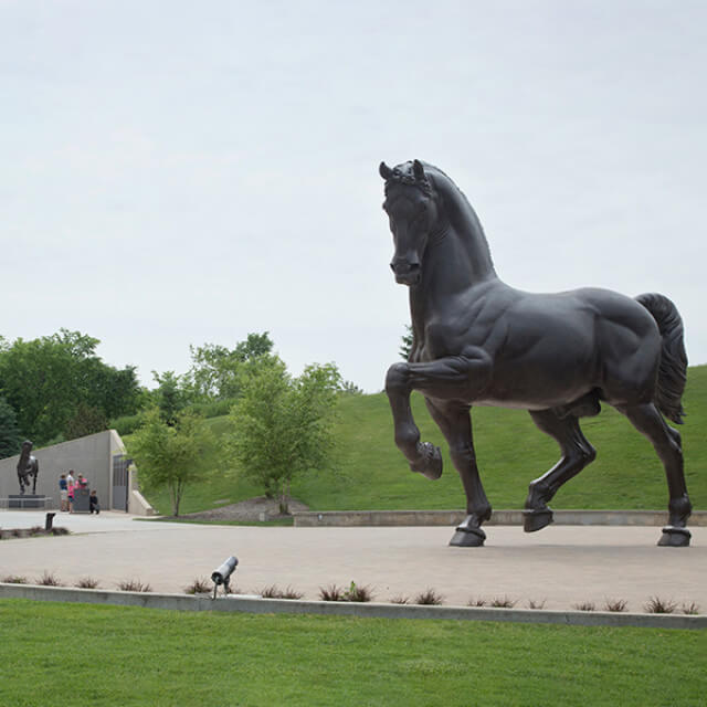 Leonardo da Vinci's The American Horse at the Frederik Meijer Gardens & Sculpture Park in Grand Rapids, Michigan