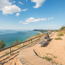 Lake Michigan coast near Traverse City, Michigan